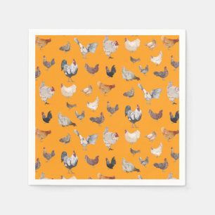 Chicken Happy Paper & Party Plates Napkins