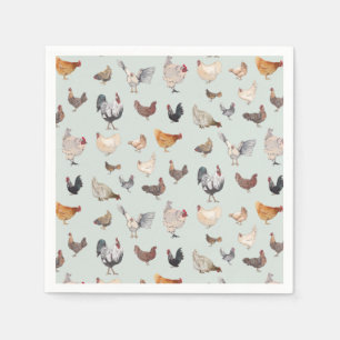 Chicken Happy Paper & Party Plates Napkins