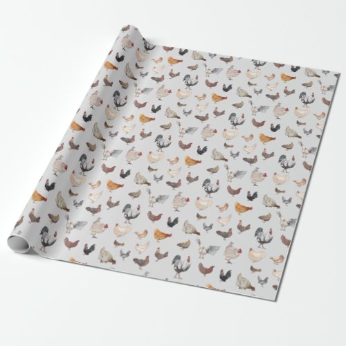 Chicken Happy Wrapping Paper
