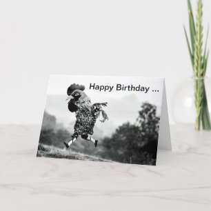 Chicken Head Birthday Card