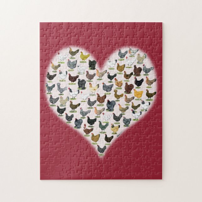 Chicken Heart Jigsaw Puzzle (Vertical)