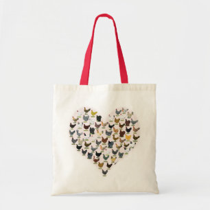 Chicken Heart Tote Bag