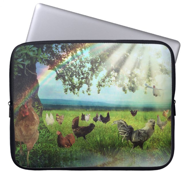 Chicken Heaven Laptop Sleeve (Front)