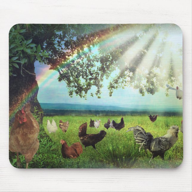 Chicken Heaven Mouse Pad (Front)