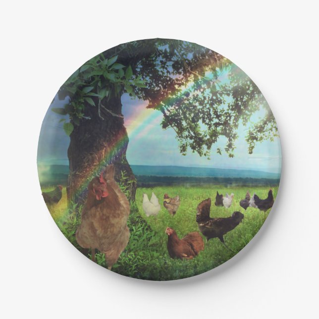 Chicken Heaven Paper Plates (Front)