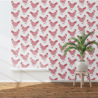 Chicken Hen Farm Country Red White