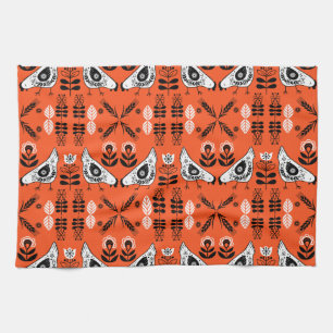 Chicken Hen Folk Art Kitchen Towel