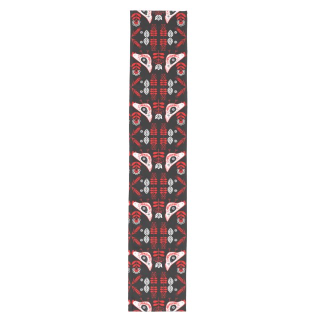 Chicken Hen Folk Art Medium Table Runner (Front)