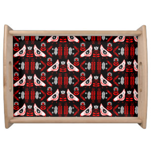 Chicken Hen Folk Art Serving Tray