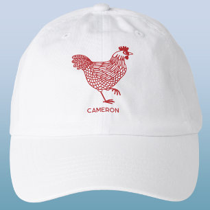 Chicken Hen Poultry Lover Personalized Hat