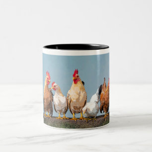 Chicken Hen Two-Tone Coffee Mug