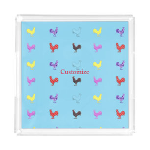 Chicken Hens  Thunder_Cove Acrylic Tray