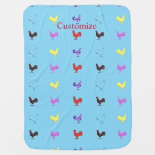 Chicken Hens  Thunder_Cove  Baby Blanket