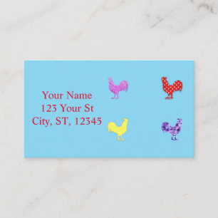 Chicken Hens Thunder_Cove Business Card