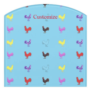 Chicken Hens Thunder_Cove Door Sign