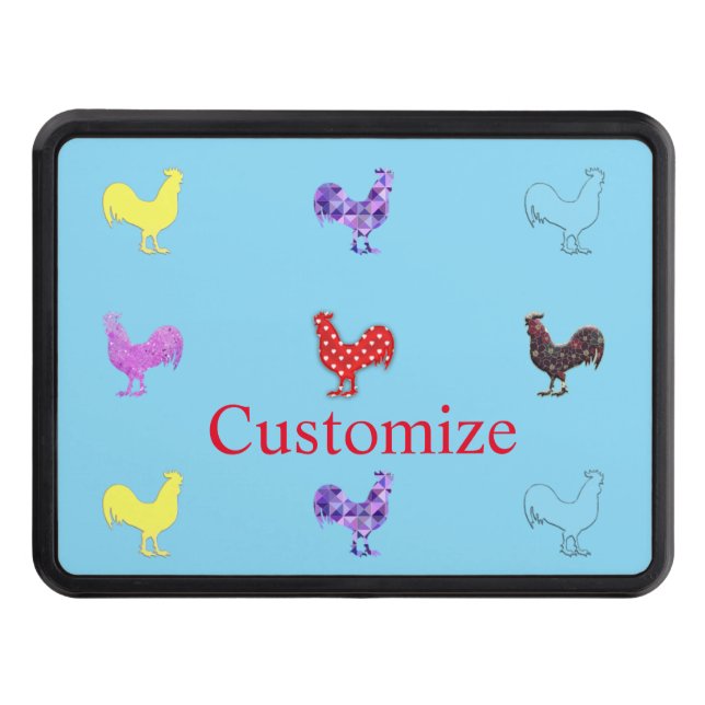 Chicken Hens  Thunder_Cove Hitch Cover (Front)