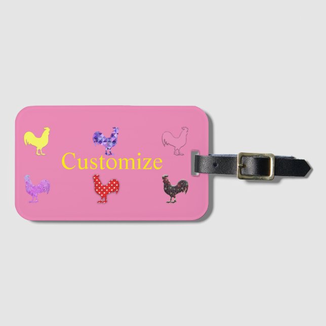 Chicken Hens  Thunder_Cove Luggage Tag (Front Horizontal)