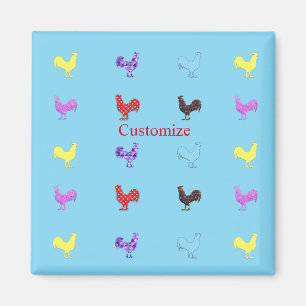 Chicken Hens Thunder_Cove Magnet