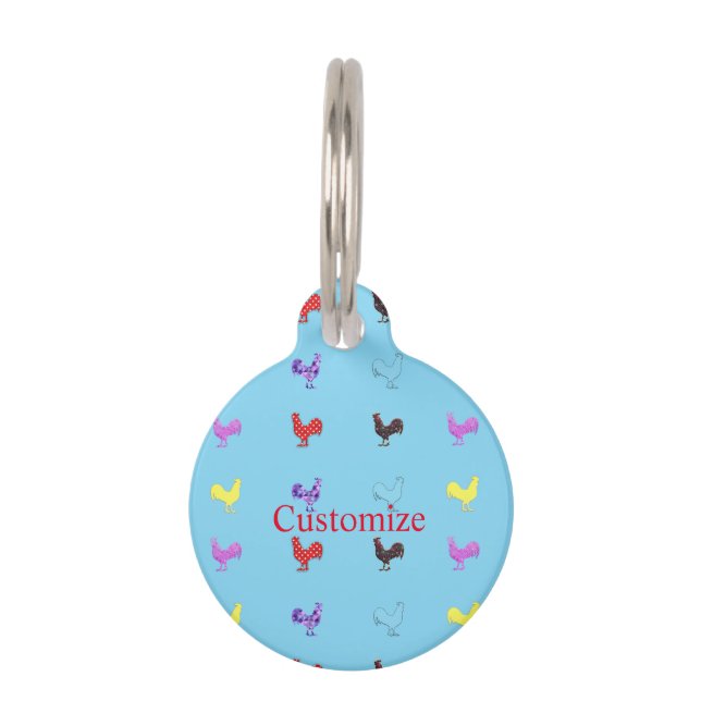 Chicken Hens  Thunder_Cove  Pet ID Tag (Front)