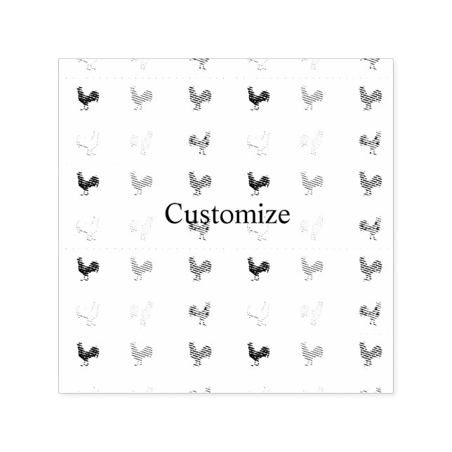 Chicken Hens  Thunder_Cove  Self-inking Stamp (Design)