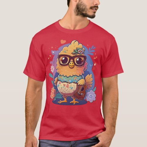 Chicken Hippie 3 T_Shirt
