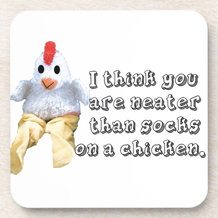 Chicken Humor Beverage Coaster