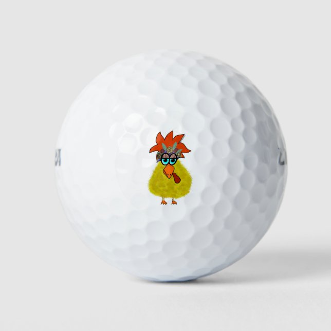 Chicken Humor Golf Balls (Front)