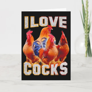 Chicken I Love S Card