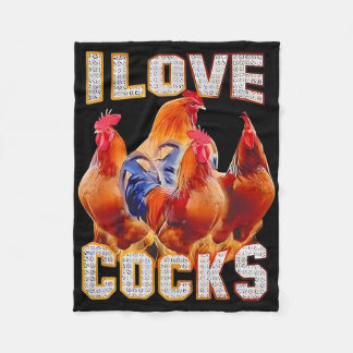 Chicken I Love S Fleece Blanket