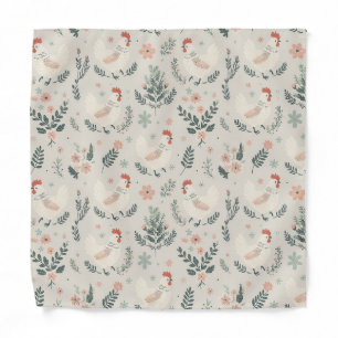 Chicken in the Garden Bandana