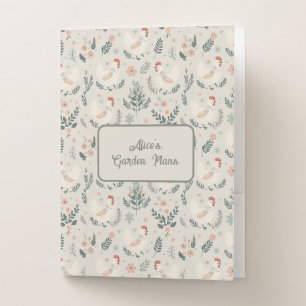 Chicken in the Garden Pocket Folder