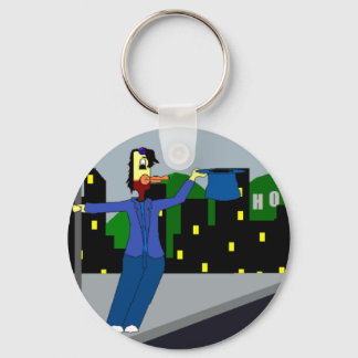 Chicken In The Rain - Bock Keyring! Keychain