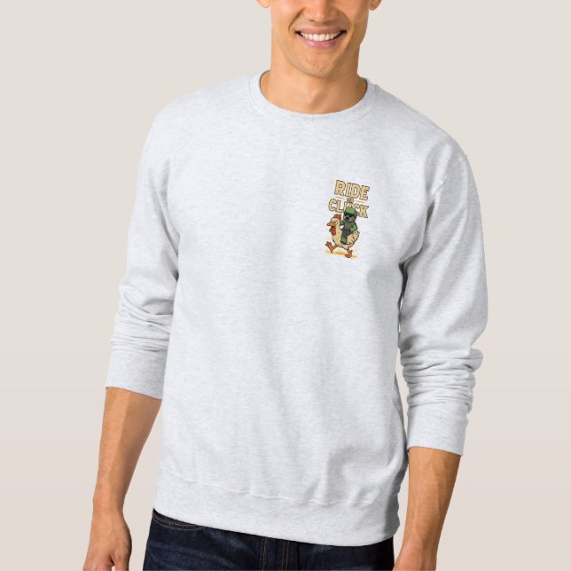 Chicken jockey embroidered sweatshirt (Front)