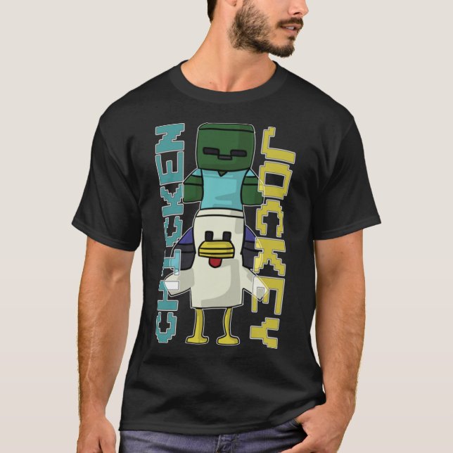 Chicken Jockey - Minecraft T-Shirt (Front)