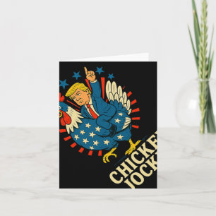 Chicken Jockey Trump Funny Meme 1 Card