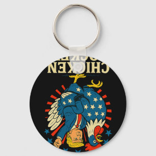 Chicken Jockey Trump Funny Meme 1 Keychain