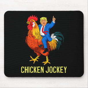 Chicken Jockey Trump Funny Meme 4 Mouse Pad