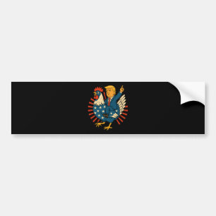 Chicken Jockey Trump Funny Meme Bumper Sticker