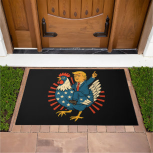 Chicken Jockey Trump Funny Meme Doormat