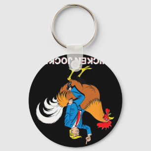 Chicken Jockey Trump Funny Meme Surreal Humor Tee  Keychain