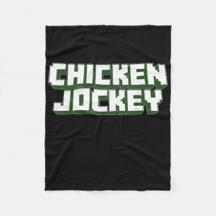 Chicken Jockey Video Game Viral Gamer Meme Costume Fleece Blanket