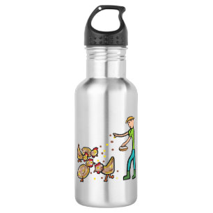 Chicken Keeping Stainless Steel Water Bottle