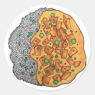 Chicken Korma Qorma Indian Food Cuisine Cooking Classic Round Sticker