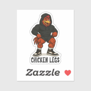 Chicken Legs – Funny Jacked Chicken Gym Workout Sticker