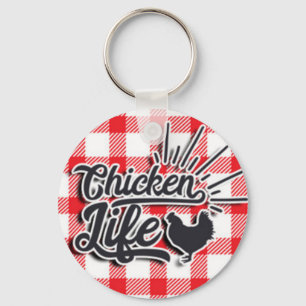 Chicken Life Keychain