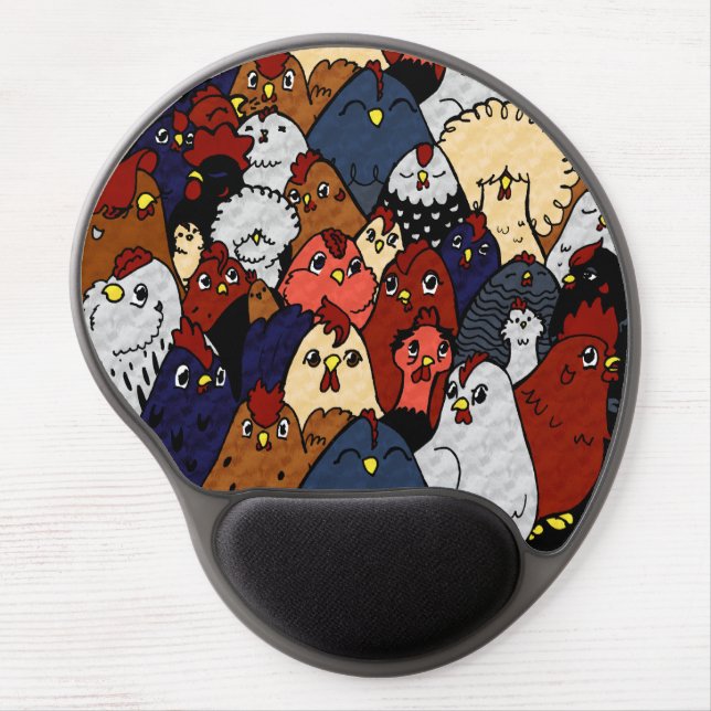 Chicken Love Gel Mouse Pad (Front)