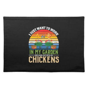 Chicken Lover And Hangout With My Chickens Cloth Placemat