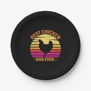 Chicken Lover Best Chicken Dad Ever Paper Plates