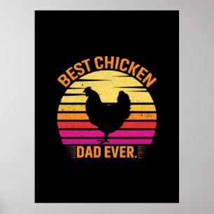 Chicken Lover   Best Chicken Dad Ever Poster