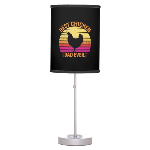 Chicken Lover  Best Chicken Dad Ever Table Lamp